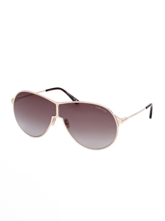 Tom Ford Gaia TF1174 28K Rose Gold Aviator Sunglasses Italy w/ Case NWT main image 6